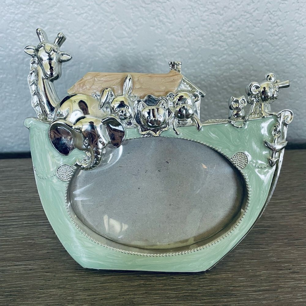 Noah’s Ark Sage Green Baby Picture Frame